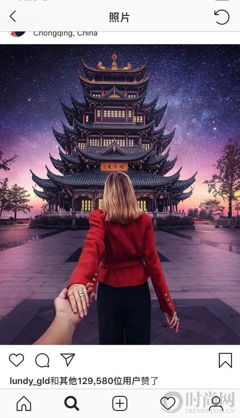 全球知名牽手照夫妻拍攝重慶之美 -- 重慶IFS成為首個打卡地