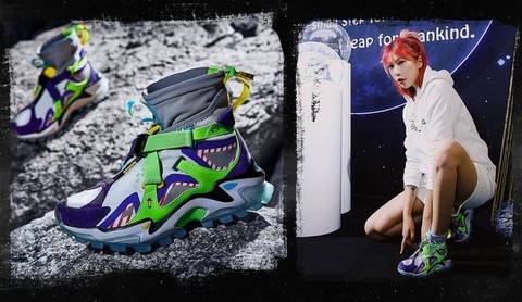 特步与月球跨界 携登月系列登陆Sneaker Con
