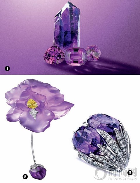 潘通流行“紫” 宝石选择多